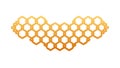 Golden Honeycomb Pattern Background, vector design Generative AI Royalty Free Stock Photo
