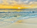 Golden Horizon Farewell: Sunset\'s Glow on Kauai\'s Pacific Shore