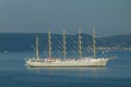 GOLDEN HORIZON

 largest passenger tall ship in Plymouth Devon uk Royalty Free Stock Photo