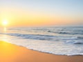 Golden Horizons: Iconic Beach Sunrise Painting the Morning Sky