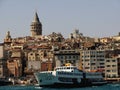 Golden Horn and ancient Galata Tower