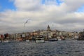 Golden Horn Galata Tower Seagulls Eminonu Istanbul