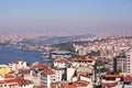 The Golden Horn, Istanbul and Ataturk Bridge Royalty Free Stock Photo
