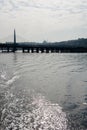 Golden Horn Metro Bridge Halic Metro Koprusu Royalty Free Stock Photo