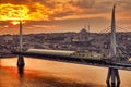 Golden Horn Metro Bridge Royalty Free Stock Photo