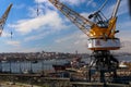 Golden Horn Shipyard Cranes Istanbul, Turkey