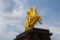 Golden horse Goldener Reiter, the statue of August the Strong Royalty Free Stock Photo