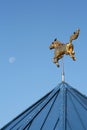 Golden Horse and Moon Royalty Free Stock Photo