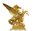 Golden horse statue