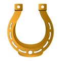 Golden horseshoe image Royalty Free Stock Photo