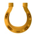 Golden horseshoe image Royalty Free Stock Photo
