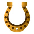 Golden horseshoe image Royalty Free Stock Photo
