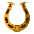 Golden horseshoe image Royalty Free Stock Photo