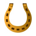 Golden horseshoe image Royalty Free Stock Photo