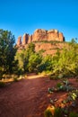 Golden Hour at Cathedral Rock, Sedona Trail Path Perspective