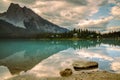 Golden Hour at Emerald Lake Royalty Free Stock Photo