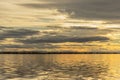 Golden hour at Lake Albufera Royalty Free Stock Photo