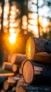 Golden Hour Lumber Royalty Free Stock Photo
