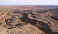 Hamakhtesh Hagadol the Large Crater in Israel near Sunset