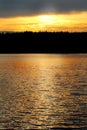 Golden Hour On Water Royalty Free Stock Photo