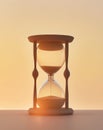 Golden Hourglass Time Energy Progress Abstract Background Royalty Free Stock Photo