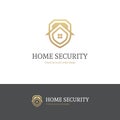 Golden house security logo