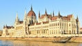 The golden Hungarian Parliament Building