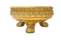 Golden incense pot