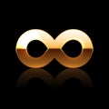 Golden Infinity Symbol