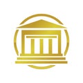 Golden Institute Building Symbol Logo Design