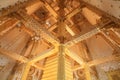 Golden interior architecture of wat Nong Bua Royalty Free Stock Photo
