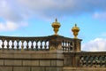 Golden intricate balustrade at chatsworth house