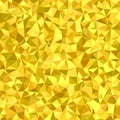 Golden irregular triangle mosaic background