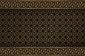 Golden Islamic ornament vector, traditional Arabic art, Islamic geometric circular ornamental- Abstract vector background