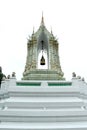 Golden isosceles structure, Delicate painted of Thai Temple Door Entrance and Lion Historic Chinese stone sculpture