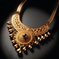 Golden jewelry Indian Soth design
