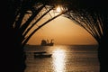 Golden Jordan sunset in Aqaba