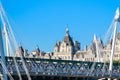 Golden Jubilee Bridges with Whitehall Court in the background in London