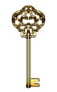 Golden Key Royalty Free Stock Photo