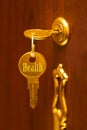 Golden key Health Royalty Free Stock Photo