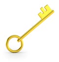 Golden key Royalty Free Stock Photo