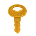 Golden Key lock Royalty Free Stock Photo