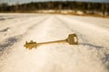 The Golden key to the door lies in the snow