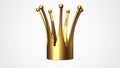 Golden Kings Crown 3D Render