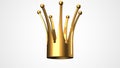 Golden Kings Crown 3D Render