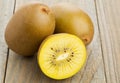 Golden kiwifruit/ kiwi cut and whole