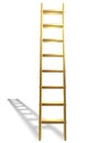 Golden ladder to success Royalty Free Stock Photo