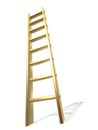Golden ladder to success Royalty Free Stock Photo