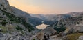 Golden Lakes Basin Sunrise Royalty Free Stock Photo