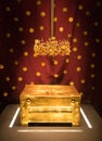 The golden larnax, Vergina Museum of the Royal Tombs at Aigai